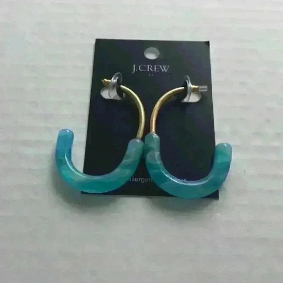 J Crew new Metal Tart Hoop Earrings - Picture 3 of 8